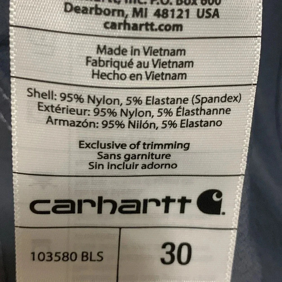 Men’s Carhartt Force Relaxed Fit Lightweight Ripstop Cargo Shorts Size 30 NWT - Picture 10 of 10
